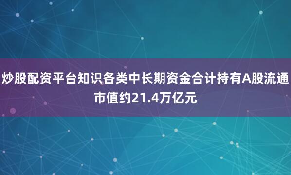 炒股配资平台知识各类中长期资金合计持有A股流通市值约21.4万亿元