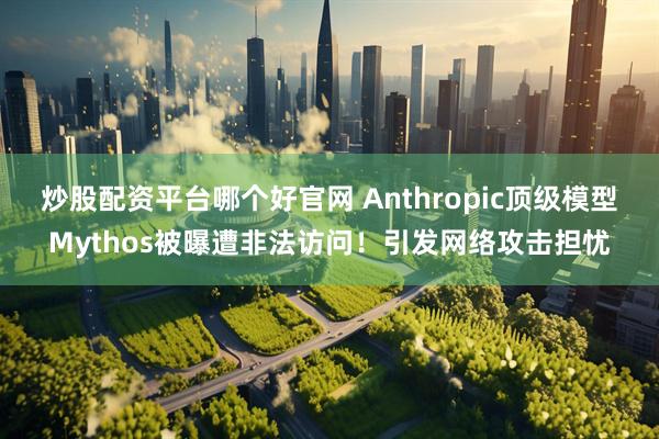炒股配资平台哪个好官网 Anthropic顶级模型Mythos被曝遭非法访问！引发网络攻击担忧